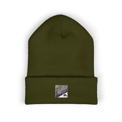 Cozy Embroidered Cuffed Beanie - Winter Warmth &amp; Style