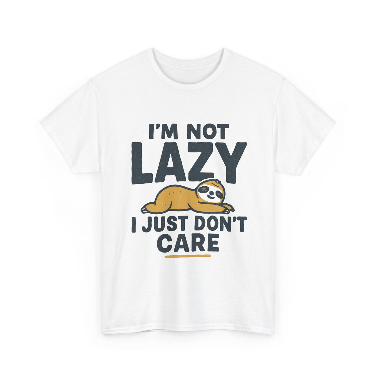 Lazy Sloth Unisex Tee, Funny Graphic T-Shirt, Perfect for Relaxation, Gifts for Friends, Cute Sloth Apparel